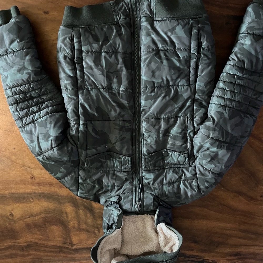 Boys Camouflage Puffer Jacket